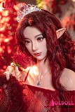 Eカップ巨乳ラブドール 朧月メイク①ヘッドのフロントビュー
