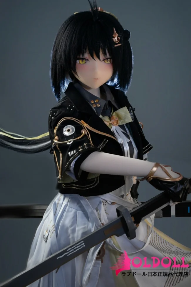 凹凸咪 Aotume doll アニメドール 155cm Fカップ#M2ヘッド 剣を持った戦士風コスプレアニメドール 黒髪美少女タイプの等身大フィギュア【お客様ご撮影写真ギャラリー】
