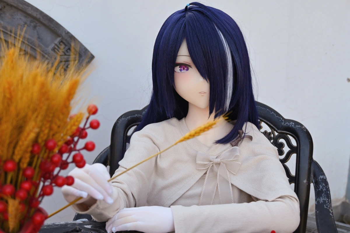 青髪アニメドール ネイビーヘアドール