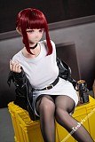 黒のストッキングを合わせたコスプレドール
