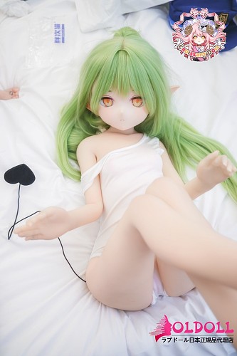 羊角社doll（Croissant Doll）141cm AAカップ #橘ヒカリヘッド 手描くメイクアニメドール ビニールヘッド+S-TPE製ボディ｜ブルーアーカイブ橘ヒカリ風緑髪クーデレ少女コスプレダッチワイフ