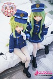 ブルーアーカイブ衣装を身にまとった141cmアニメドールの全身カット
