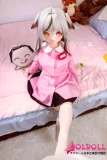 白髪美少女デザインの高品質アニメドール
