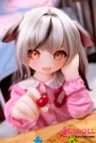 白髪ロングヘアの可愛いアニメドール
