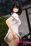 和風チャイナドレスを着たアニメドール