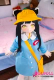 ブルーとイエローの衣装が可愛いアニメドール
