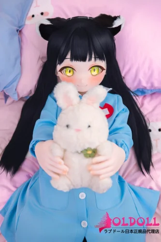 【宣伝画像と同じ衣装付き】JSL DOLL 120cm 小舜(xiaoshun) PVC製ヘッド tpe/s-tpeボディ選択可能 動物耳アクセサリーつけた可愛いアニメドール ブルーの制服風コートを着たアニメキャラクタードール
