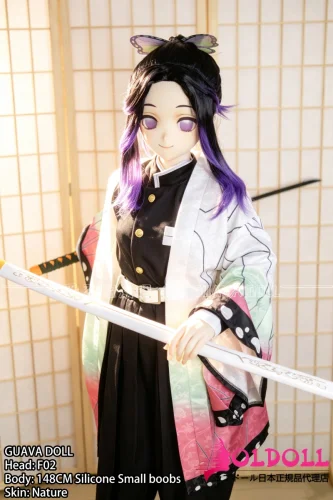 guavadoll（グアバドール）148cm Dカップ ヘッドF02  ファンタジー系コスプレドール 日本風コスチュームのアニメ系ドール ビニール（PVC）ヘッド+シリコンボディ