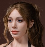 【TYPEグラビア｜アートワークカスタム版】TOPSINO 149cm Fカップ+T50(米心)ヘッド フルシリコン製 超擬真ダッチワイフ｜ピンクバニー姿の美人ラブドール