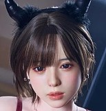 Real lady 159cm Hカップ R7(Shizuka) ROS-MAX ヘッド シリコン製 美人ラブドール  薄紫のキャミソール姿 リアルな肌触りと極上の癒やし 清楚系美女の等身大ダッチワイフ