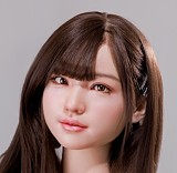 【TYPEグラビア｜アートワークカスタム版】TOPSINO 149cm Fカップ+T50(米心)ヘッド フルシリコン製 超擬真ラブドール｜茶色カーディガンとチェック柄スカートの清純派女子大生風美人ダッチワイフ