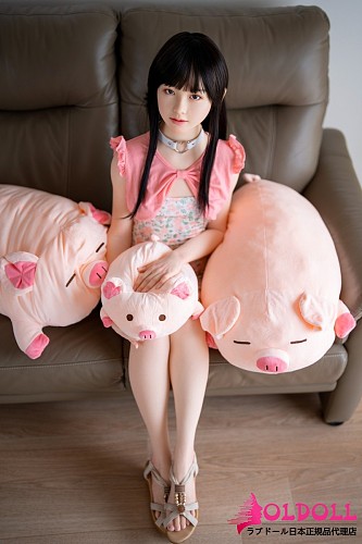 J cute シームレスドール 144cm Aカップ+AGD38 遥(はるか)ヘッド フルシリコン製｜オレンジ花柄ワンピが映える清楚系貧乳ラブドール