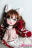 澄んだ瞳と愛くるしい表情を見せる清野檸檬ヘッドのアニメドール
