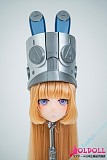 
繊細なTsumugiヘッドとアニメ風メイクが際立つ二次元美少女ドールの表情アップ