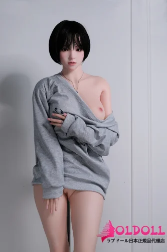 K-DIVA 160cm Cカップ Lunaヘッド リアル皮膚付き 韓国モデルの型取り ライフサイズ1：1再現  黒髪ショートヘアのリアルドール 自然な顔立ち 大人っぽい雰囲気のダッチワイフ