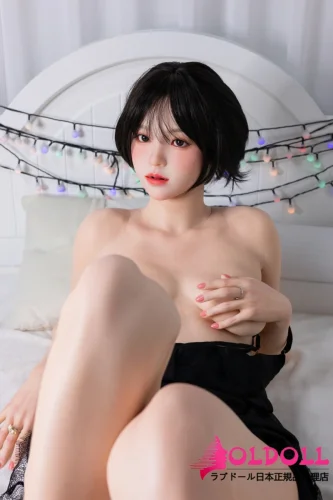 K-DIVA 165cm Bカップ Lunaヘッド リアルスキン付き 短めの黒髪ボブスタイル ナチュラルで可愛い美少女リアルドール