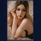 YUEdoll リアル皮膚162cm Eカップ Y2-云涵瞑り目ver.ヘッド 黒レースランジェリーを着た瞑り目の美人ラブドール 色気あふれる巨乳ダッチワイフ