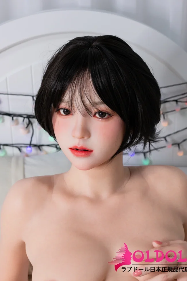 K-DIVA 165cm Bカップ Lunaヘッド リアルスキン付き 短めの黒髪ボブスタイル ナチュラルで可愛い美少女リアルドール