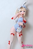 
アニメドール 144cm うさ耳スク水姿 立ちポーズ全身
