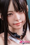 
美少女ラブドール 153cm 白長袖トップスの首元ディテール
