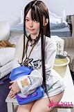 
美少女ラブドール 153cm 白トップス家事ポーズ 立ち姿
