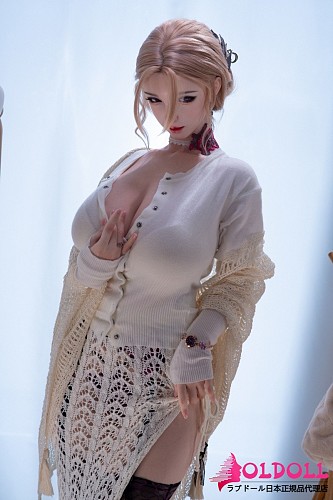 Jiusheng doll 軽量化162cm Gカップ ＃126B Enshioヘッド ros口開閉機能付き リアル皮膚付き｜お姉さん系巨乳ラブドール 白ニットと黒ストッキング姿