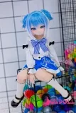 wmdoll 85cm #S004ヘッド アニメドール ミニドール ソフトビニール製ヘッド+TPE製ボディ 白髪美少女キャラクター風アニメドール SF未来系デザインの美少女ドール
