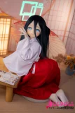 黒髪と青い瞳の二次元ドール