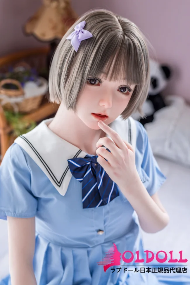 My Loli Waifu (MLWDOLL) フルシリコン製145cm Aカップ #96-B 凛花(りんか)ヘッド ブルーのセーラー風衣装ドール 清楚系デザインのリアルドール