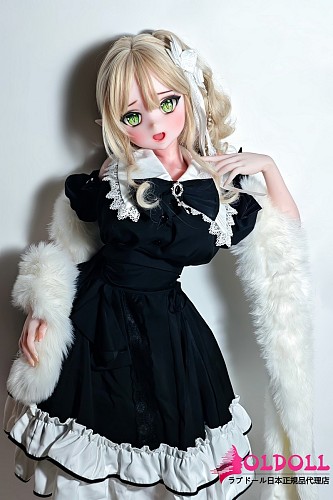 ElsaBabe アニメドール 140cm RAD021 水城理沙Mizuki Risaヘッド ボディ材質選択可能｜黒ドレス姿の巨乳ラブドール 小柄な金髪美少女ダッチワイフ