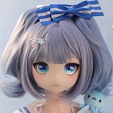 CPDOLL アニメラブドール 156cm Aカップ ヘッドP2メイク② フルシリコン製 困り顔の銀髪美少女 貧乳ダッチワイフ