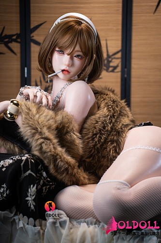 SHEDOLL 168cm Dカップ 江小婉(jiangxiaowan) シリコン製ヘッド ボディ材質選択可能 白のガーター網タイツ 美人ラブドール