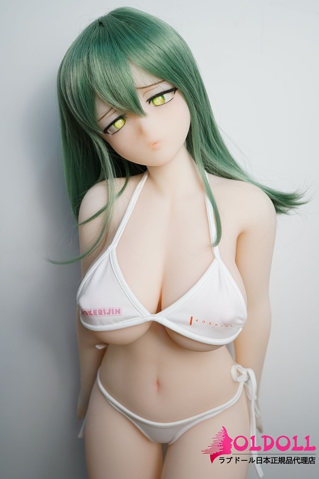 【S-TPE製】IROKEBIJIN(色気美人) 95cm Fカップ Rio-A ミニヘッド 白ビキニ姿のHコミック風美少女 アニメドール