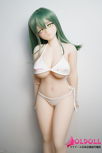 【S-TPE製】IROKEBIJIN(色気美人) 95cm Fカップ Rio-A ミニヘッド 白ビキニ姿のHコミック風美少女 アニメドール
