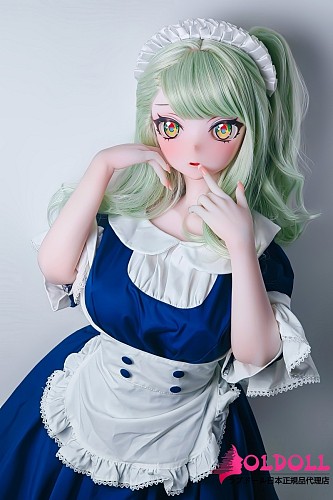 ElsaBabe アニメラブドール151cm AHR037 浅羽夏子Asawa Natsukoヘッド フルシリコン製｜青白メイド服姿の萌え系ダッチワイフ