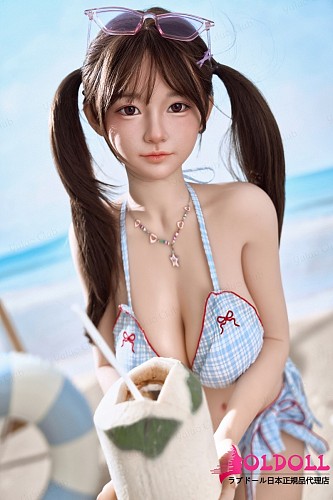 御蘿社(Yuluoclub) STPEボディ 150cm Eカップ 蜜璃(mili)シリコン製ヘッド｜青ビキニの巨乳美少女ラブドール プールパーティー風スタイル
