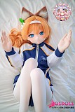
学校の体操服を着た猫耳二次元美少女 制服ドール 立ち姿アングル
