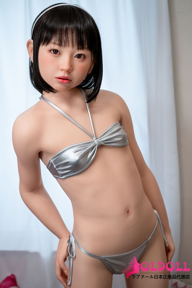 J cute 149cm バスト平 AGD32萊(らい)ヘッド フルシリコン製 貧乳ラブドール シルバービキニ 清楚系ダッチワイフ