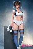 
VelaKiss V001 格闘家コスプレドール 背面スタイルとドレスの質感