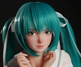 BC DOLL 60cm Eカップ F06 ミナ（MINA)ヘッド PU ヘッド+シリコンボディ ミニドール フィギュア ピンク髪ツインテールの可愛いアニメドール