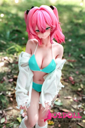BC DOLL 60cm Eカップ F06 ミナ（MINA)ヘッド PU ヘッド+シリコンボディ ミニドール フィギュア ピンク髪ツインテールの可愛いアニメドール
