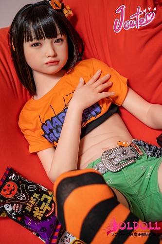 J cute 137cm バスト平 AGD26夏美(なつみ)シリコンヘッド ボディ材質選択可能 貧乳ラブドール ハロウィン風清楚系少女ダッチワイフ
