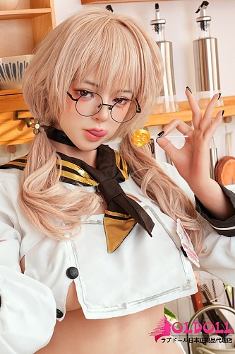 Doll Senior 160cm Dカップ #34絵梨衣(Huiliyi)ヘッド フルシリコンダッチワイフ パティシエ衣装メガネっ子美人ラブドール
