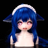 【二種類顔選択可能】JSL DOLL  アニメドール 120cm 大肥鱼(dafeiyu) PVC製ヘッド tpe/s-tpeボディ選択可能 DeepSeekコンセプト風 青髪美少女ダッチワイフ スクール水着
