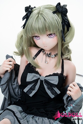Kiradols アニメドール 155cm Bカップ #KH010ヘッド フルシリコン製 黒キャミワンピ  貧乳美少女ダッチワイフ
