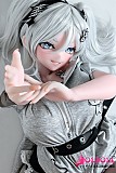 
黒ストッキング 銀髪ラブドール 脚部ディテール
