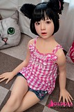 【5体限定】【即納品●日本国内発送】 J cute 124cm バスト平 AGB38未陽ヘッド フルシリコン製 貧乳清楚系ラブドール 猫耳スタイル 小柄ボディダッチワイフ