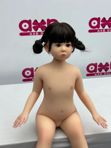 【即納品●日本国内発送 ５体限定 15%オフ】AXBDOLL 掲載画像シリコンヘッドGA01  tpeボディ88CM AAカップ（バスト平ら） ロリ系ミニドール 等身大TPEラブドール