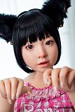 【5体限定】【即納品●日本国内発送】 J cute 124cm バスト平 AGB38未陽ヘッド フルシリコン製 貧乳清楚系ラブドール 猫耳スタイル 小柄ボディダッチワイフ