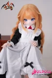 フリル付きメイド服の美少女ドール